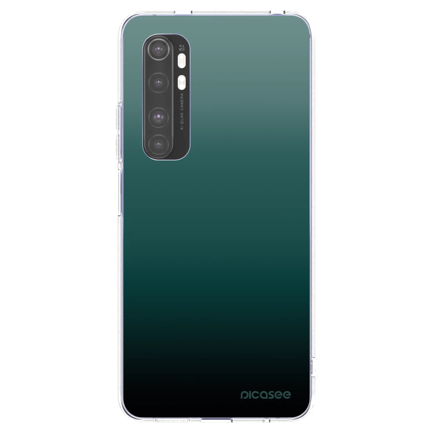 Picasee husă transparentă din silicon pentru Xiaomi Mi Note 10 Lite - Verdant Fade