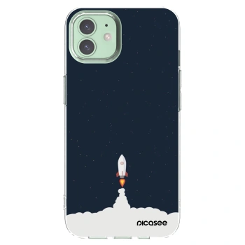 Picasee husă transparentă din silicon pentru Apple iPhone 12 - Astronaut 2