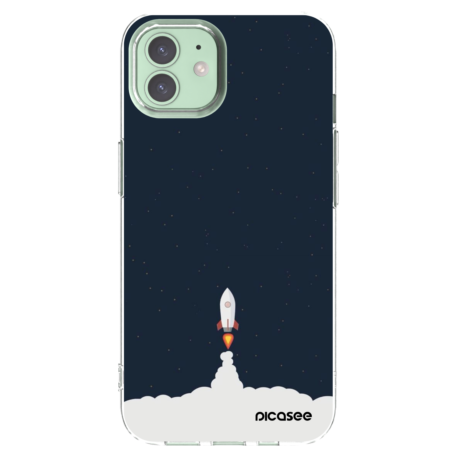Picasee husă transparentă din silicon pentru Apple iPhone 12 - Astronaut 2