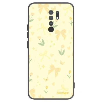 Picasee husă neagră din silicon pentru Xiaomi Redmi 9 - Honey Blossom