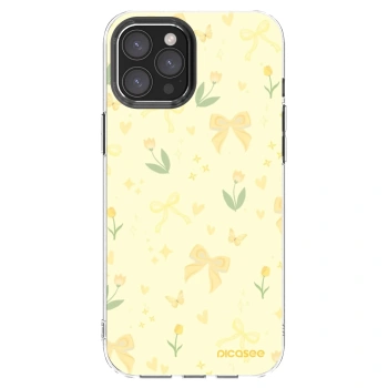 Picasee husă transparentă din silicon pentru Apple iPhone 12 Pro Max - Honey Blossom