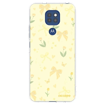 Picasee husă transparentă din silicon pentru Motorola Moto G9 Play - Honey Blossom