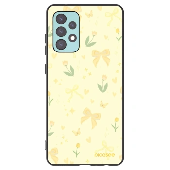 Picasee husă neagră din silicon pentru Samsung Galaxy A72 A725F - Honey Blossom