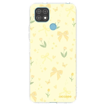 Picasee husă transparentă din silicon pentru Realme C21 - Honey Blossom