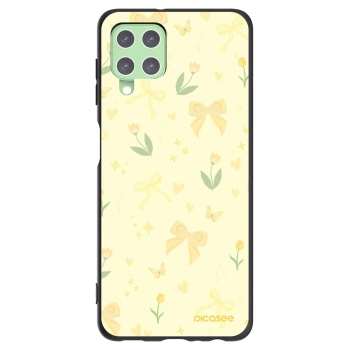 Picasee husă neagră din silicon pentru Samsung Galaxy A22 A225F 4G - Honey Blossom