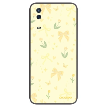 Picasee husă neagră din silicon pentru Vivo Y11s - Honey Blossom