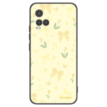 Picasee husă neagră din silicon pentru Vivo Y33s - Honey Blossom