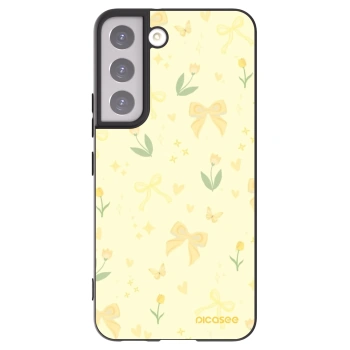 Picasee husă neagră din silicon pentru Samsung Galaxy S22 5G - Honey Blossom