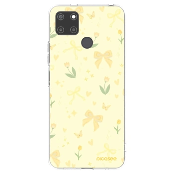 Picasee husă transparentă din silicon pentru Realme C21Y - Honey Blossom