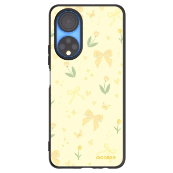 Picasee husă neagră din silicon pentru Honor X7 - Honey Blossom