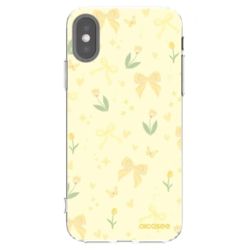 Picasee husă transparentă din silicon pentru Apple iPhone X/XS - Honey Blossom
