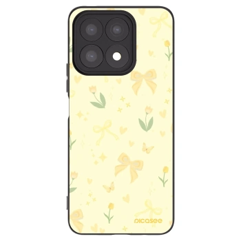 Picasee husă neagră din silicon pentru Honor X8a - Honey Blossom