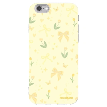 Picasee husă transparentă din silicon pentru Apple iPhone 6/6S - Honey Blossom