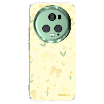 Picasee husă transparentă din silicon pentru Honor Magic5 Pro - Honey Blossom