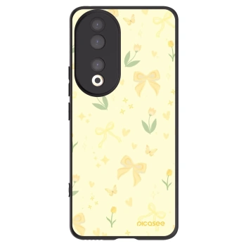 Picasee husă neagră din silicon pentru Honor 90 5G - Honey Blossom