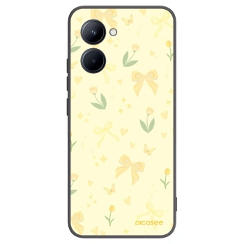 Picasee husă neagră din silicon pentru Realme C33 (2023) - Honey Blossom