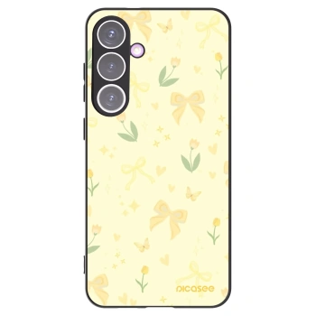 Picasee husă neagră din silicon pentru Samsung Galaxy S24+ S926B 5G - Honey Blossom