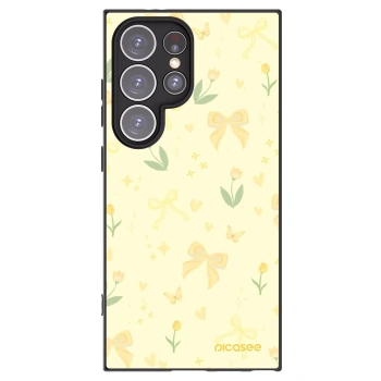 Picasee husă neagră din silicon pentru Samsung Galaxy S24 Ultra S928B 5G - Honey Blossom