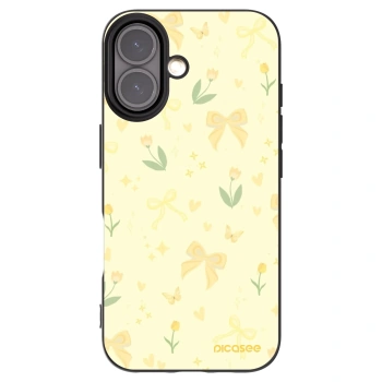 Picasee husă neagră din silicon pentru Apple iPhone 16 - Honey Blossom