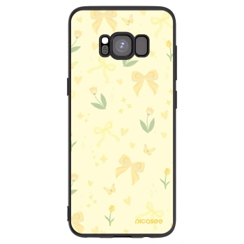 Picasee husă neagră din silicon pentru Samsung Galaxy S8 G950F - Honey Blossom