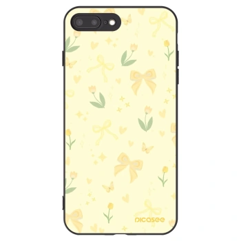 Picasee husă neagră din silicon pentru Apple iPhone 7 Plus - Honey Blossom