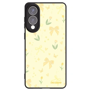 Picasee husă neagră din silicon pentru Samsung Galaxy S25 Edge 5G - Honey Blossom