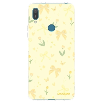 Picasee husă transparentă din silicon pentru Huawei Y7 2019 - Honey Blossom
