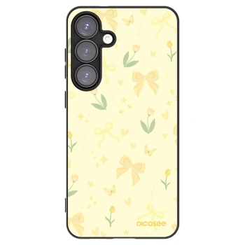 Picasee husă neagră din silicon pentru Samsung Galaxy S25+ 5G - Honey Blossom