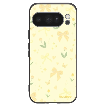 Picasee husă neagră din silicon pentru Google Pixel 10 Pro - Honey Blossom