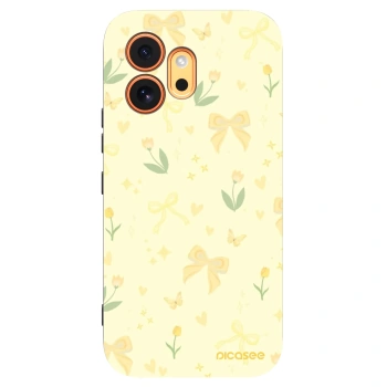 Picasee husă neagră din silicon pentru Honor 600 - Honey Blossom