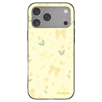 Picasee husă neagră din silicon pentru Apple iPhone 18 Pro Max - Honey Blossom