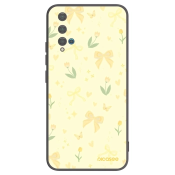 Picasee husă neagră din silicon pentru Huawei Nova 5T - Honey Blossom