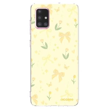 Picasee husă transparentă din silicon pentru Samsung Galaxy A71 A715F - Honey Blossom