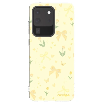 Picasee husă transparentă din silicon pentru Samsung Galaxy S20 Ultra 5G G988F - Honey Blossom