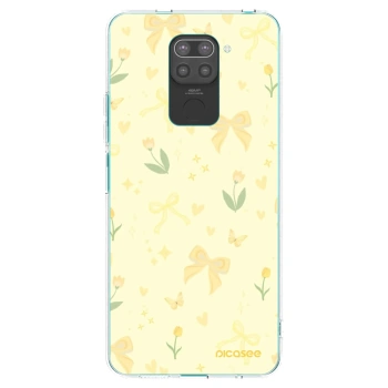 Picasee husă neagră din silicon pentru Xiaomi Redmi Note 9 - Honey Blossom