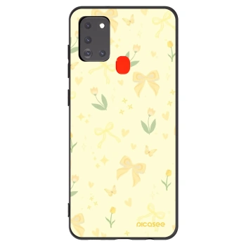Picasee husă neagră din silicon pentru Samsung Galaxy A21s - Honey Blossom
