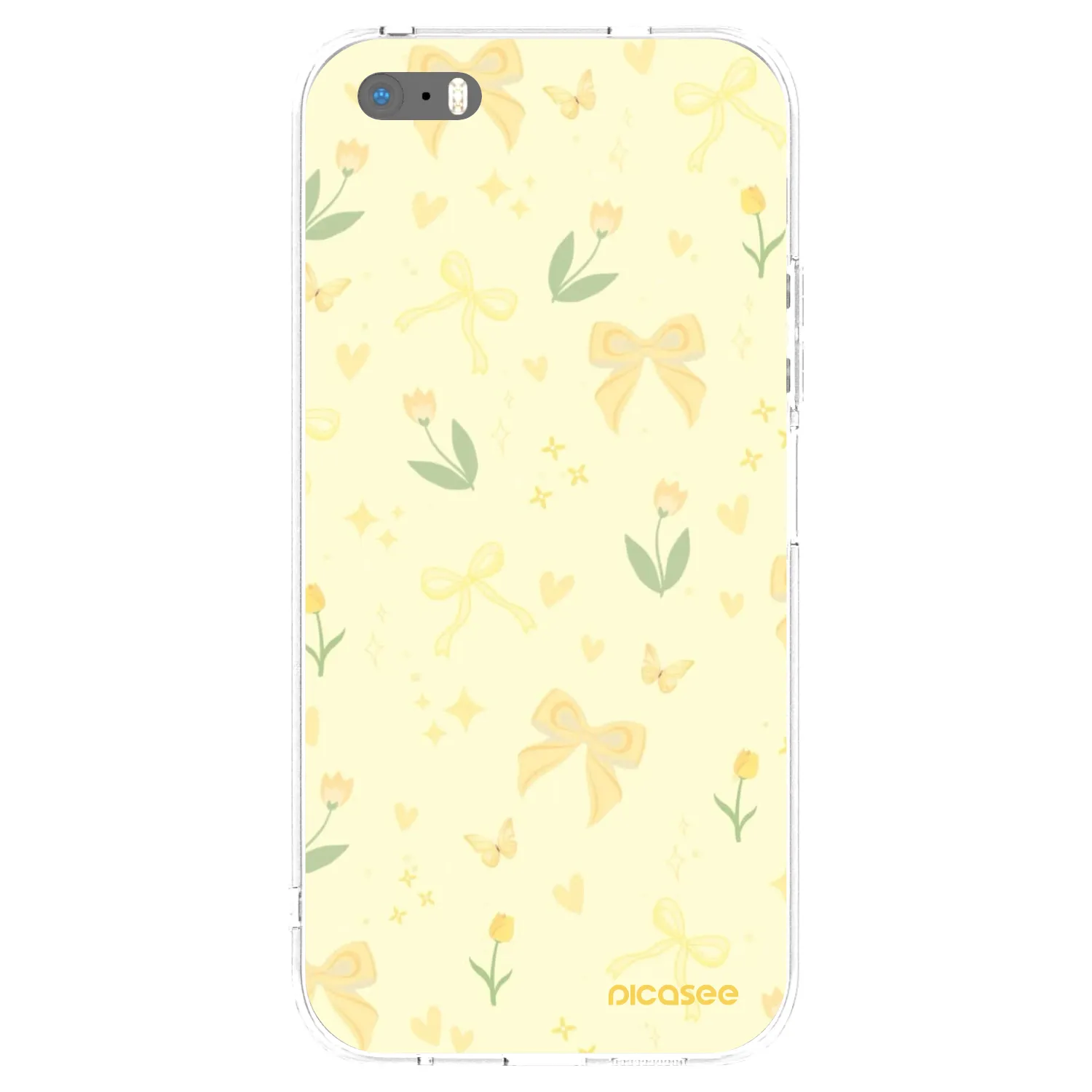 Picasee husă transparentă din silicon pentru Apple iPhone 5/5S/SE - Honey Blossom
