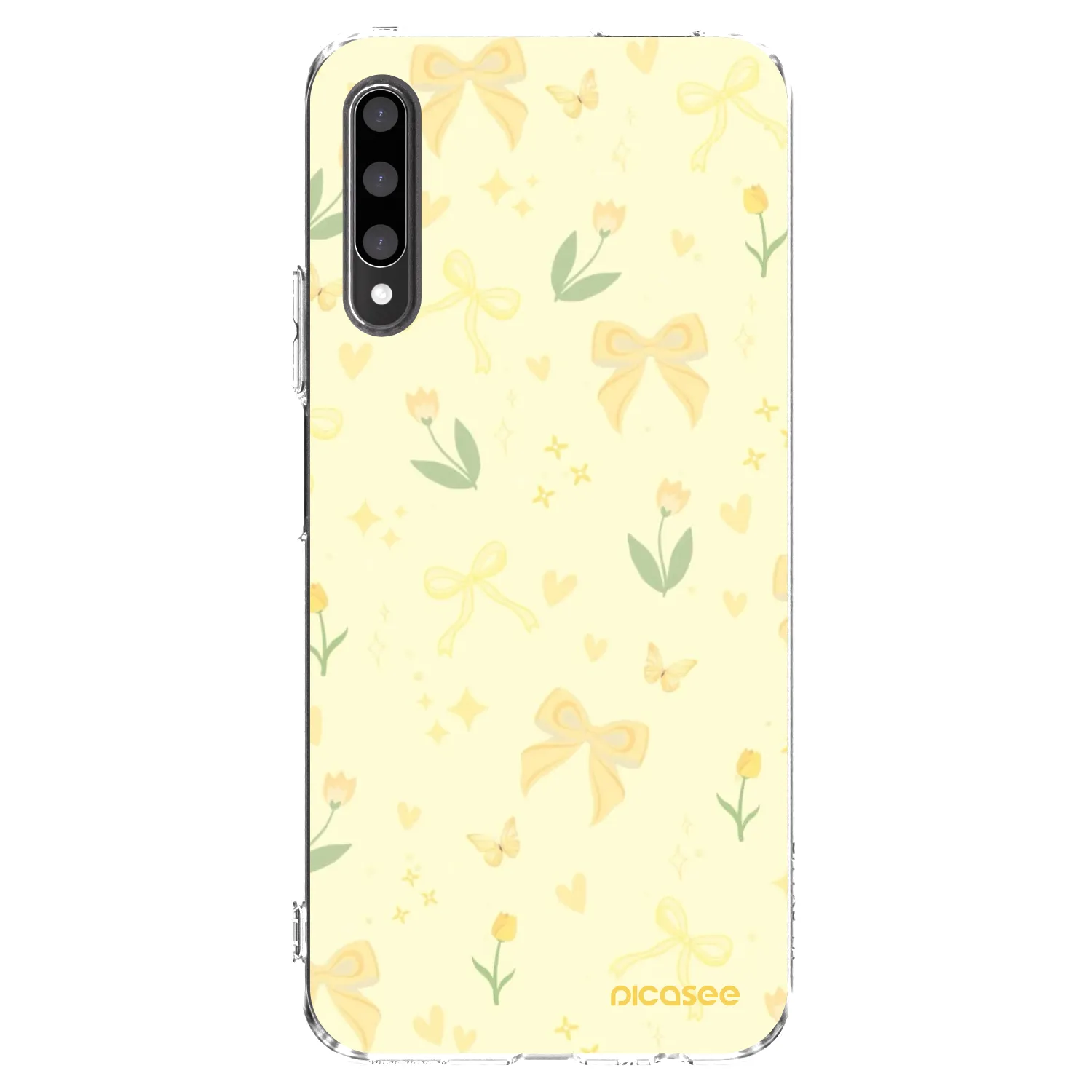 Picasee husă transparentă din silicon pentru Honor 9X Pro - Honey Blossom