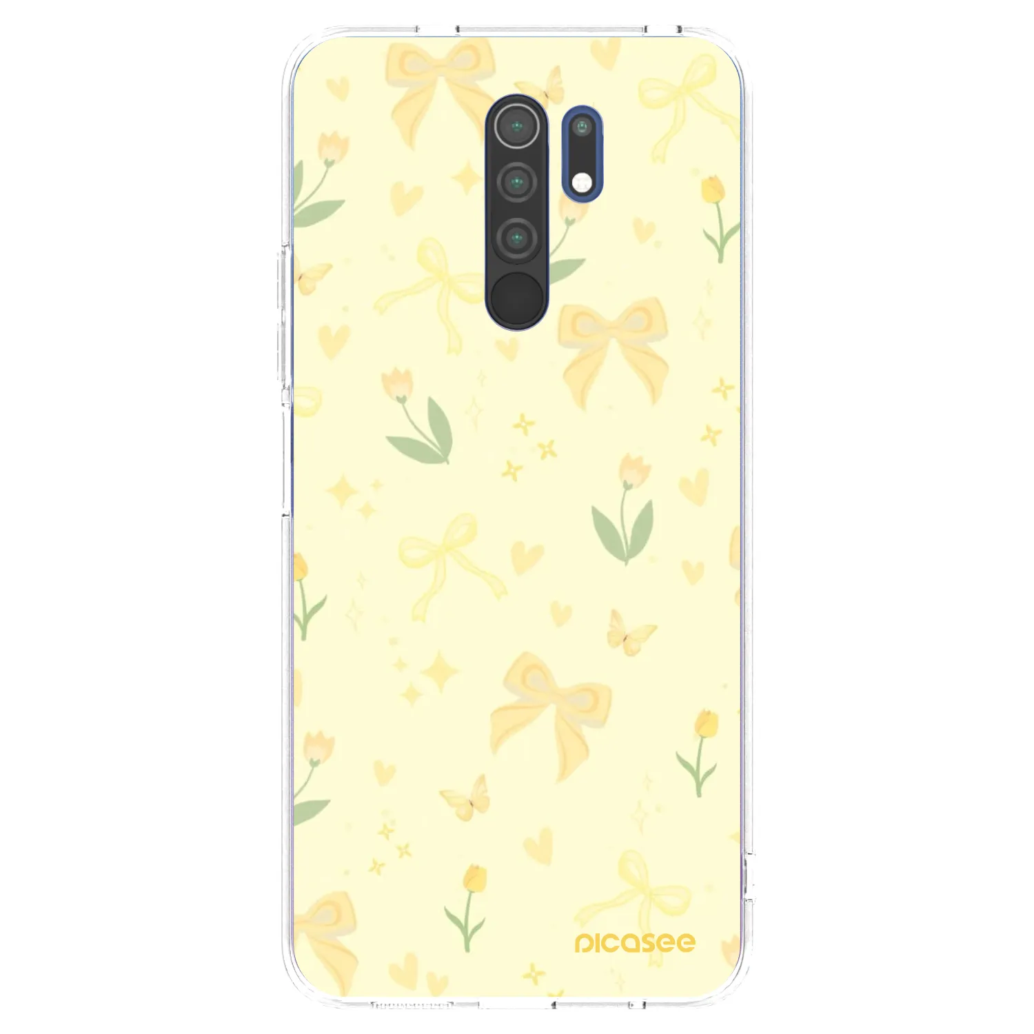 Picasee husă transparentă din silicon pentru Xiaomi Redmi 9 - Honey Blossom