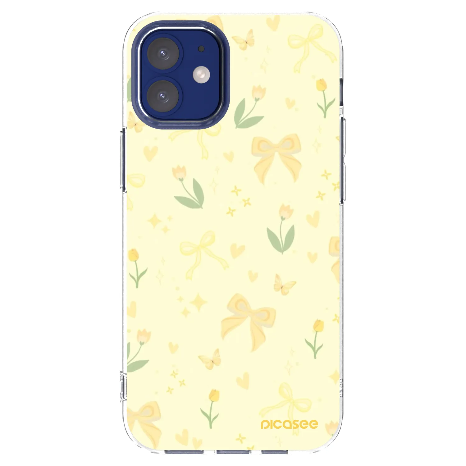 Picasee husă transparentă din silicon pentru Apple iPhone 12 mini - Honey Blossom