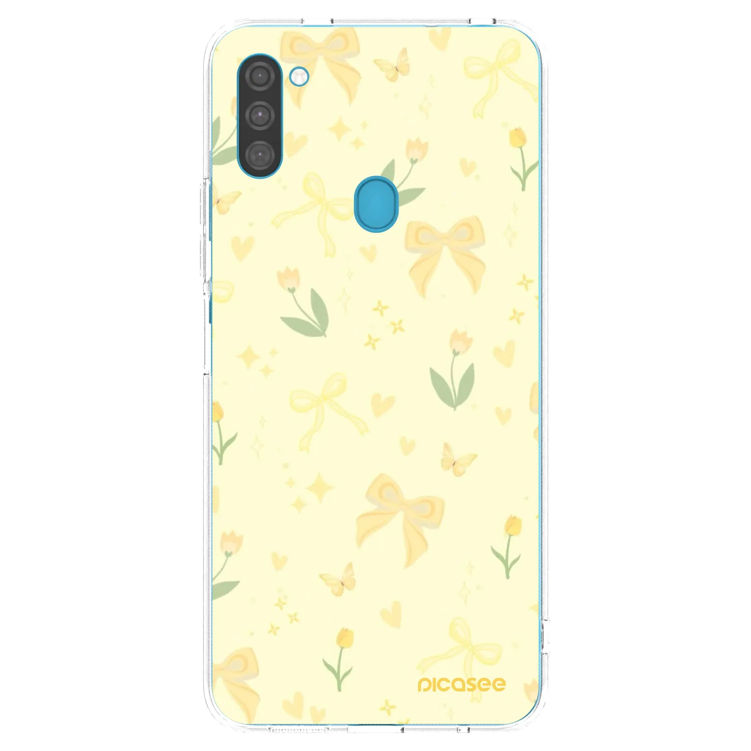 Picasee husă transparentă din silicon pentru Samsung Galaxy M11 - Honey Blossom