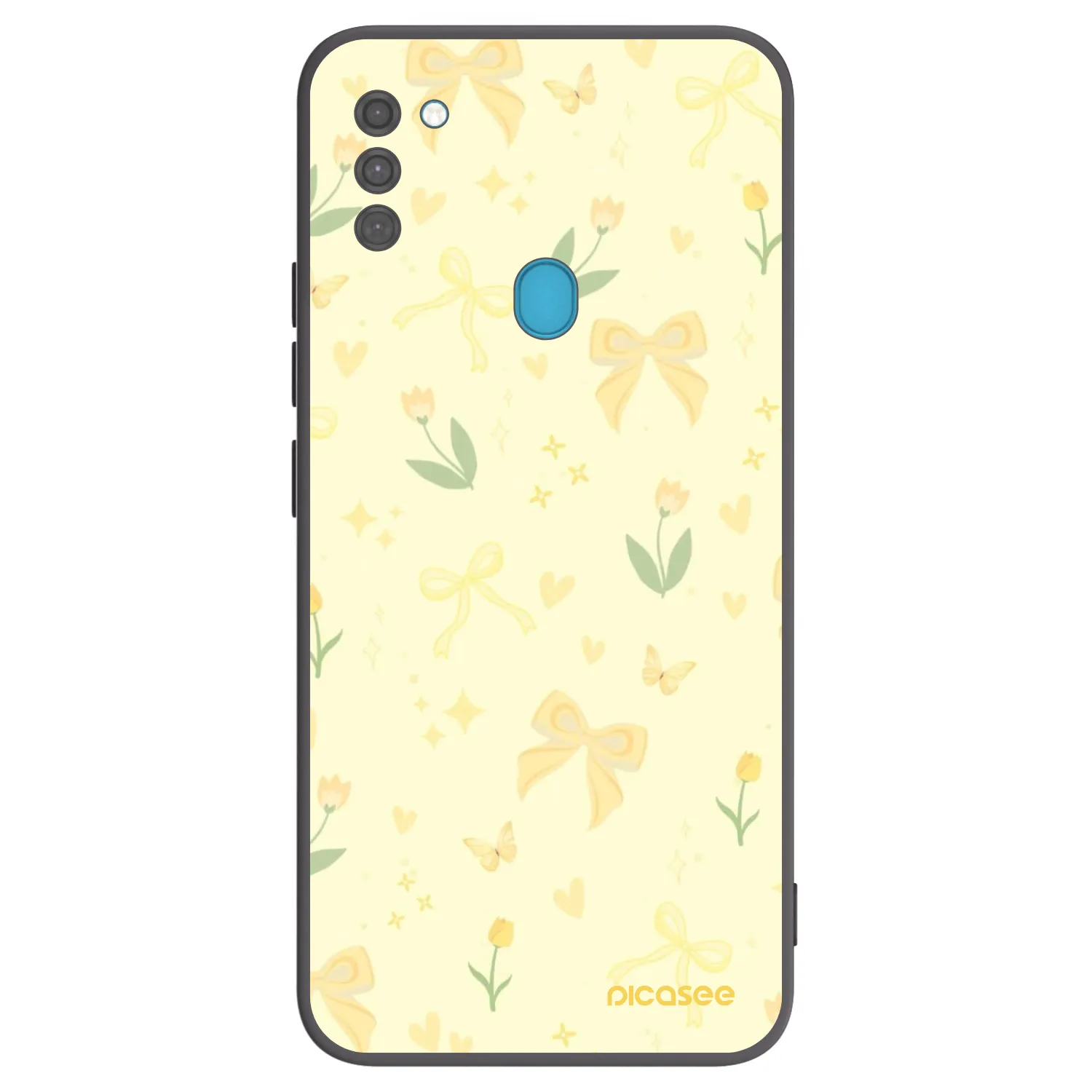 Picasee husă neagră din silicon pentru Samsung Galaxy M11 - Honey Blossom