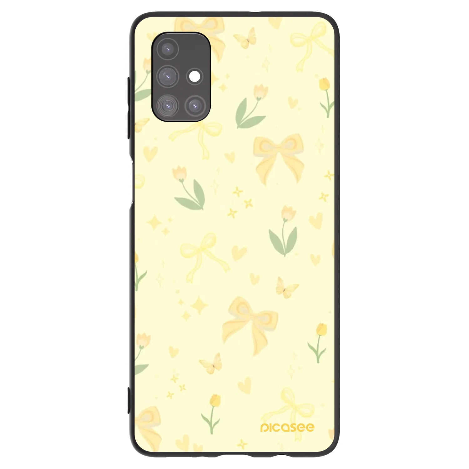Picasee husă neagră din silicon pentru Samsung Galaxy M51 M515F - Honey Blossom