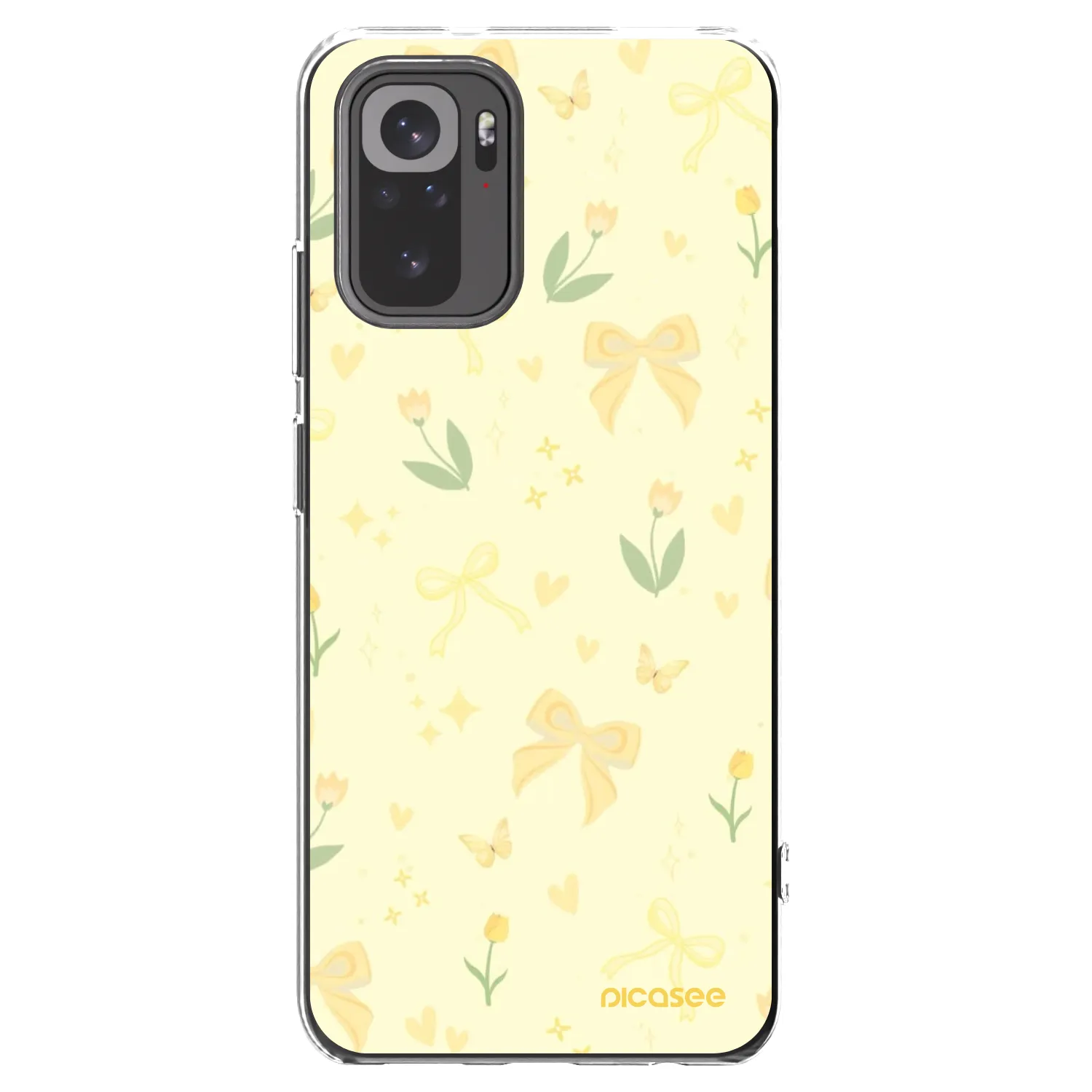 Picasee husă transparentă din silicon pentru Xiaomi Redmi Note 10 - Honey Blossom