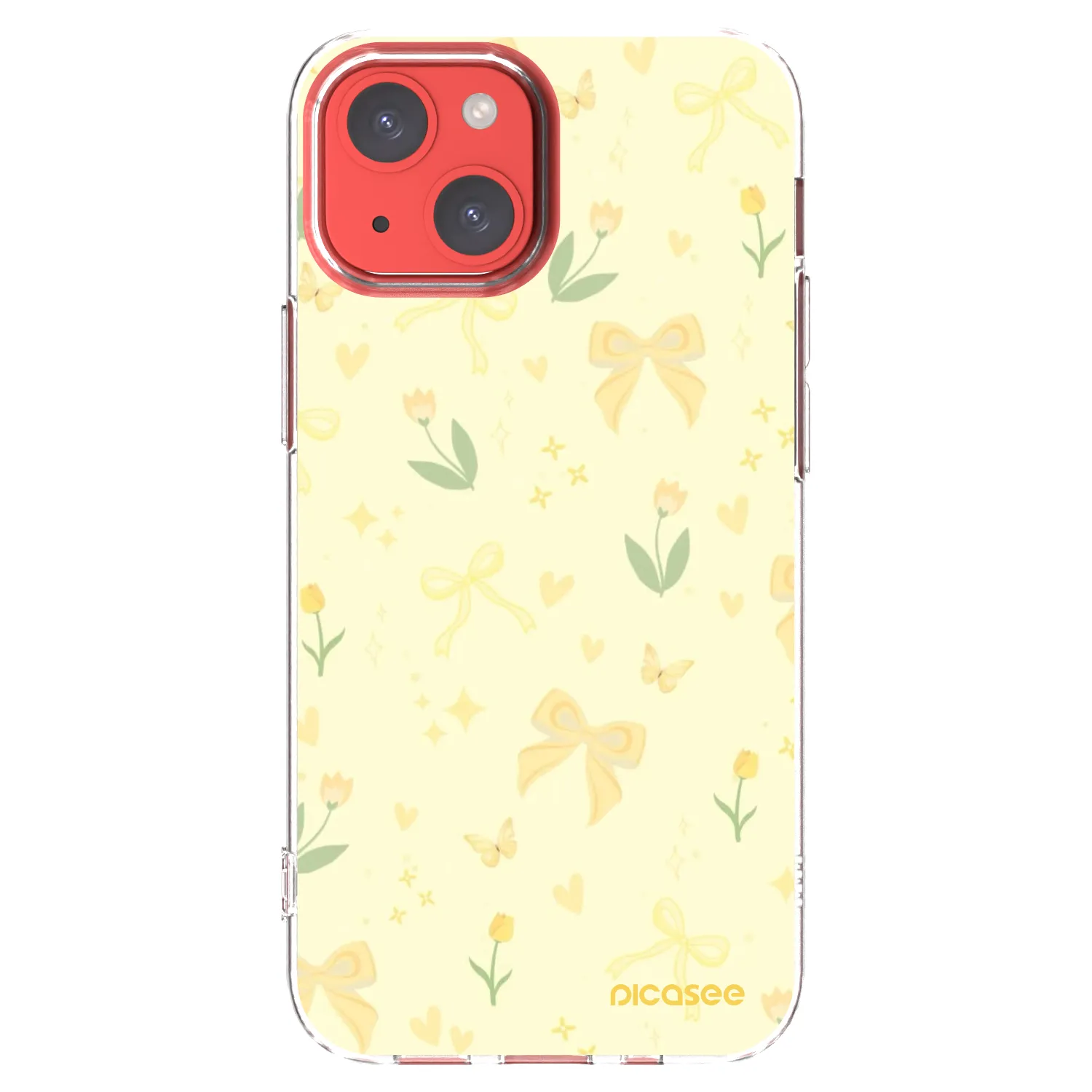 Picasee husă transparentă din silicon pentru Apple iPhone 13 mini - Honey Blossom