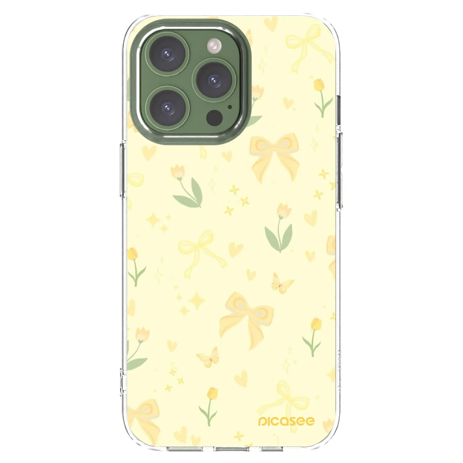 Picasee husă transparentă din silicon pentru Apple iPhone 13 Pro - Honey Blossom