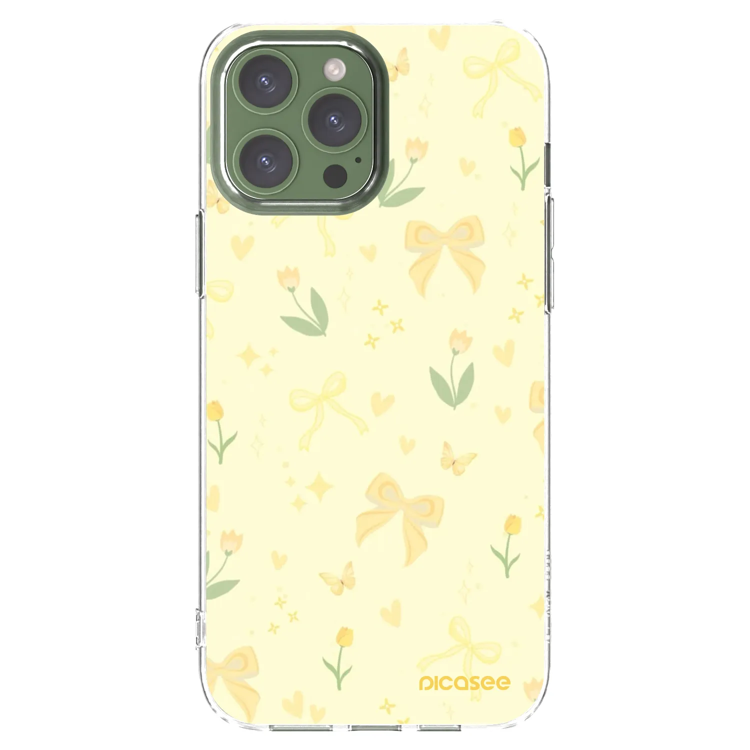 Picasee husă transparentă din silicon pentru Apple iPhone 13 Pro Max - Honey Blossom