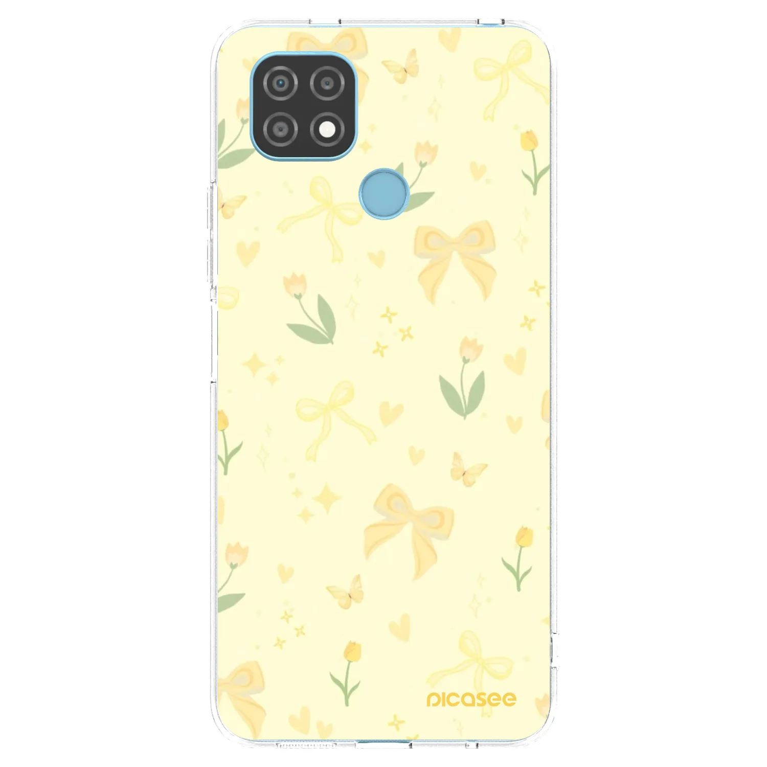 Picasee husă transparentă din silicon pentru Realme C21 - Honey Blossom