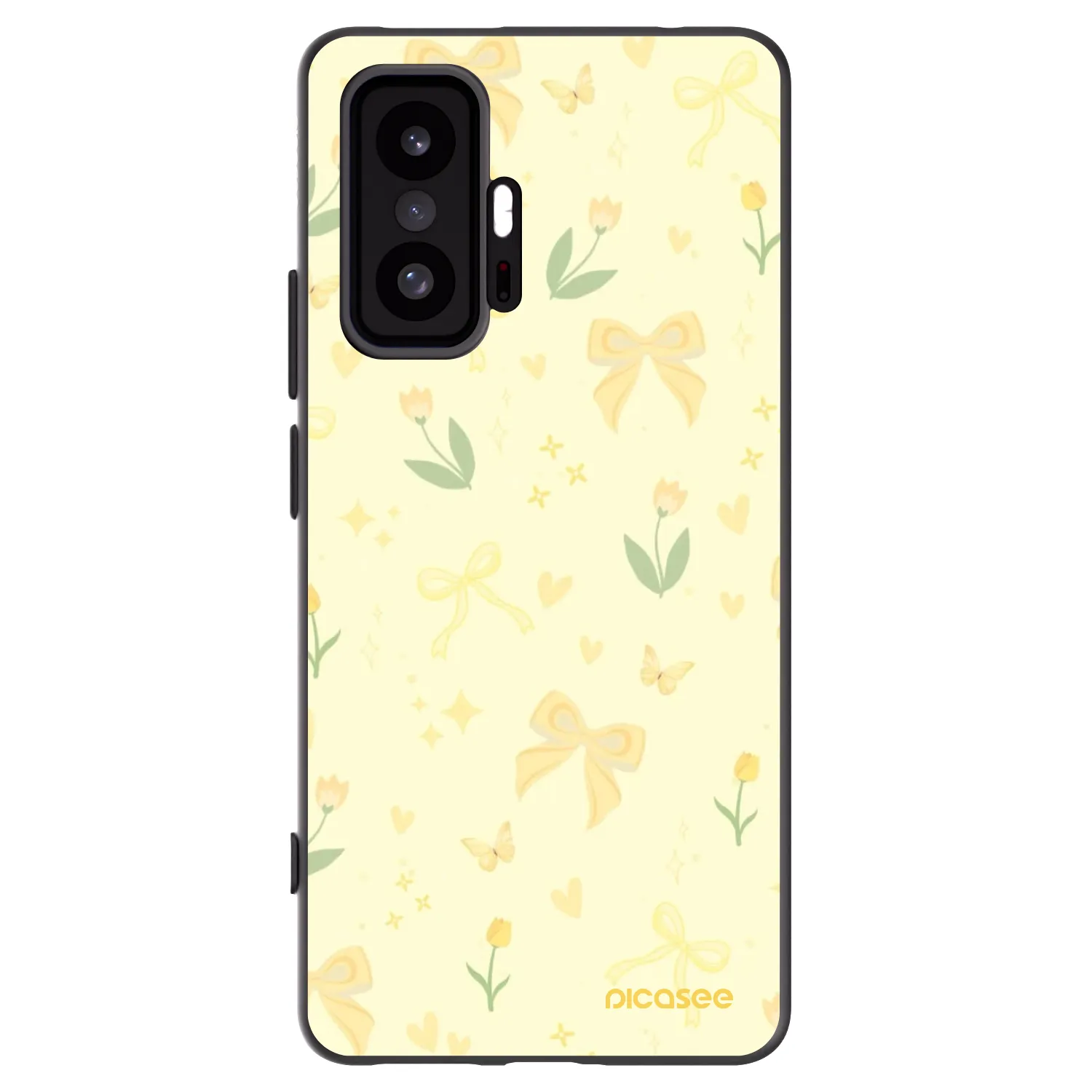 Picasee husă neagră din silicon pentru Xiaomi 11T - Honey Blossom