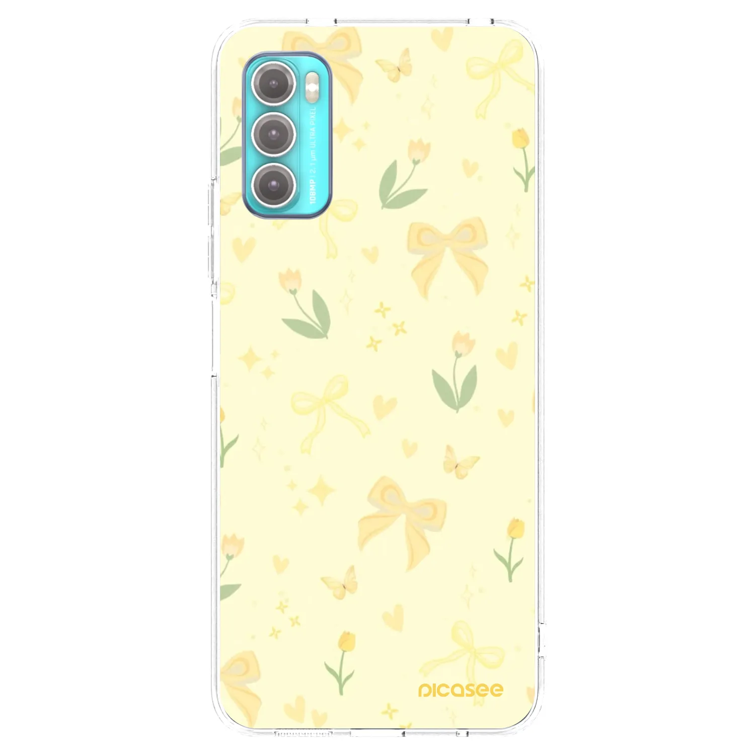 Picasee husă transparentă din silicon pentru Motorola Moto G60 - Honey Blossom